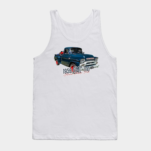 1959 GMC 100 Stepside Pickup Truck Tank Top by Gestalt Imagery